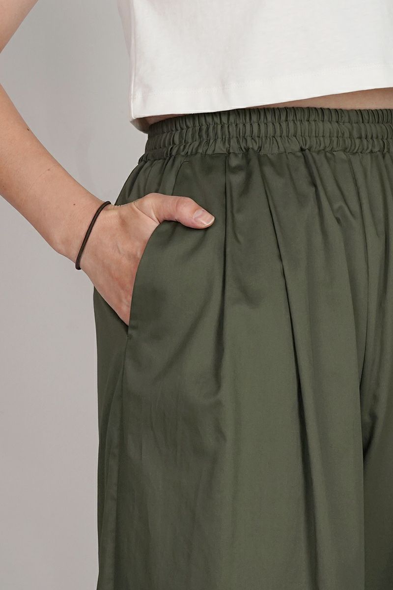 Graphpaper(グラフペーパー) Silicon Poplin Two Tuck Easy Wide Pants シリコンポプリンツータックイージーワイドパンツ GL253-40185