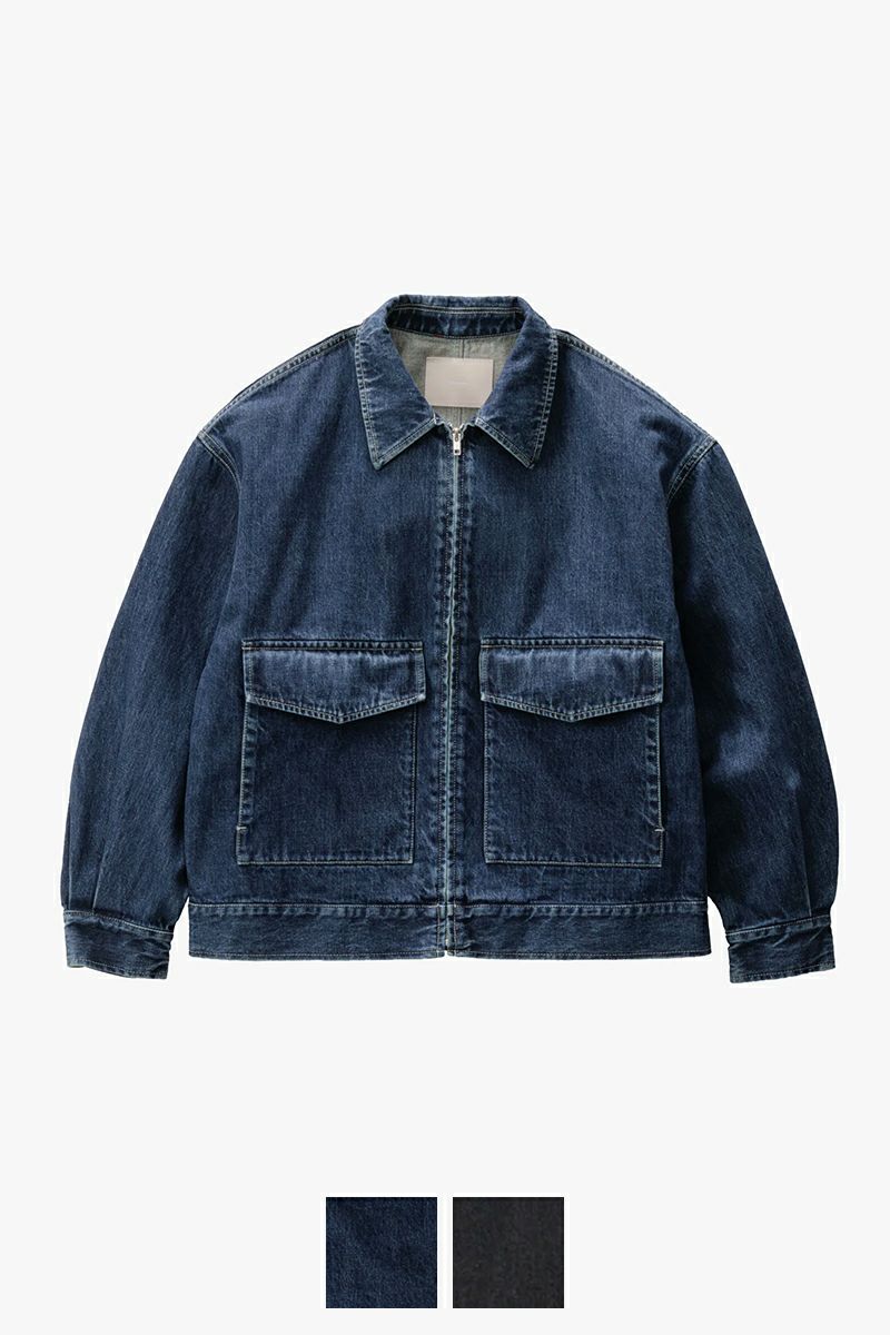  Graphpaper(グラフペーパー) Selvage Denim Zip Jacket -DARK FADE- セルヴィッチデニムジップジャケット ダークフェード GM253-20056DB