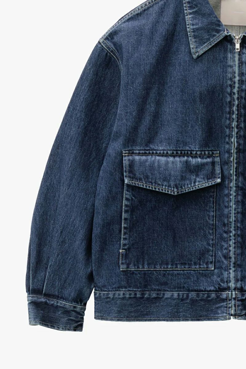 ジャケット・アウター Graphpaper SUMI Coated Denim jacket SUMI Coated Denim Collarless Jacket / BLACK | Graphpaper