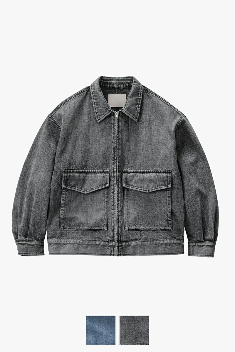 Graphpaper(グラフペーパー) Selvage Denim Zip Jacket -LIGHT FADE- セルヴィッチデニムジップジャケット ライトフェード GM253-20056LB