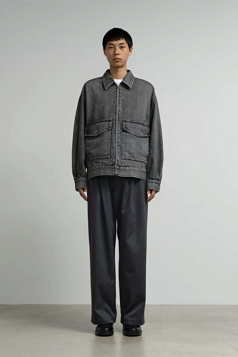 Graphpaper(グラフペーパー) Selvage Denim Zip Jacket -LIGHT FADE- セルヴィッチデニムジップジャケット ライトフェード GM253-20056LB