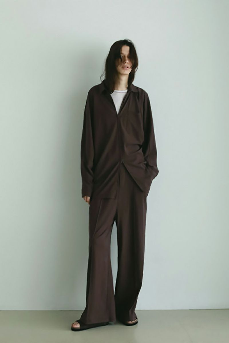 美品 ETRE TOKYO エトレトウキョウ ヤクニットフレアリブパンツ M ニットジョガーパンツ(S GREY): ボトムス │ ETRE TOKYO