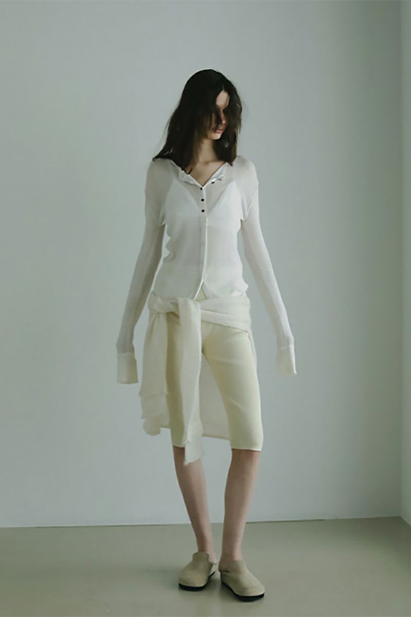 ETRE TOKYO シアーリブニットカーディガン etretokyo 【 3/13 LUMINE