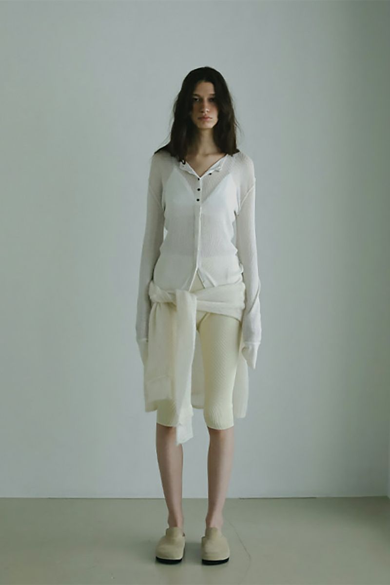 ETRE TOKYO(エトレトウキョウ) シアーハイゲージニットカーディガン 1225404041