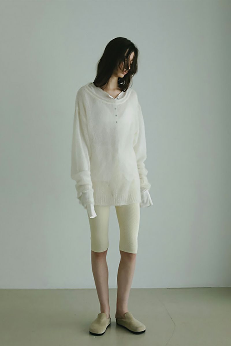 ETRE TOKYO(エトレトウキョウ) シアーハイゲージニットカーディガン 1225404041