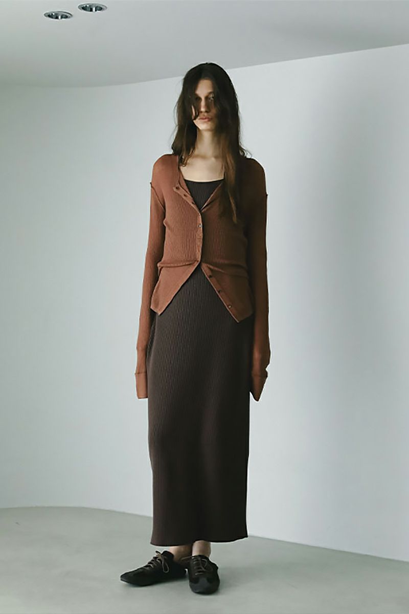 ETRE TOKYO(エトレトウキョウ) シアーハイゲージニットカーディガン 1225404041