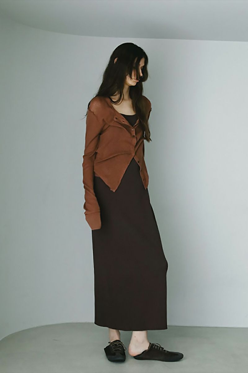 ETRE TOKYO(エトレトウキョウ) シアーハイゲージニットカーディガン 1225404041