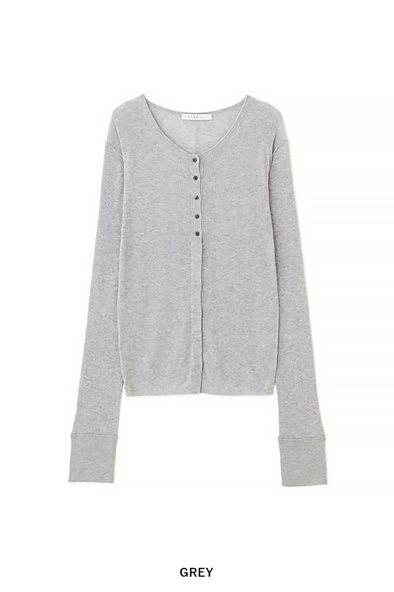 ETRE TOKYO(エトレトウキョウ) シアーハイゲージニットカーディガン 1225404041