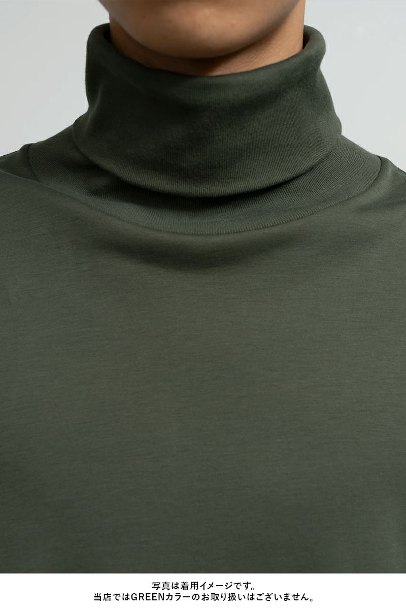 Graphpaper(グラフペーパー) Brushed Mockrody High Neck LS Tee ブラッシュドモックロディハイネック長袖Tシャツ GM253-70422