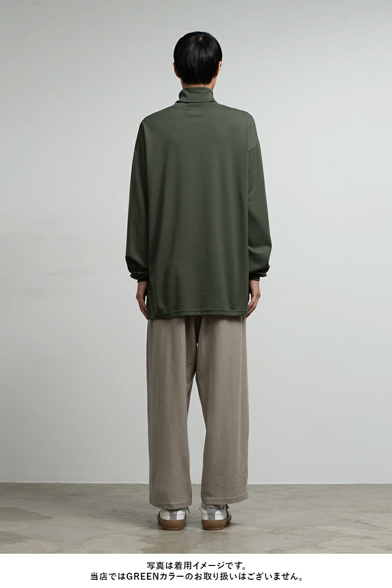 Graphpaper(グラフペーパー) Brushed Mockrody High Neck LS Tee ブラッシュドモックロディハイネック長袖Tシャツ GM253-70422
