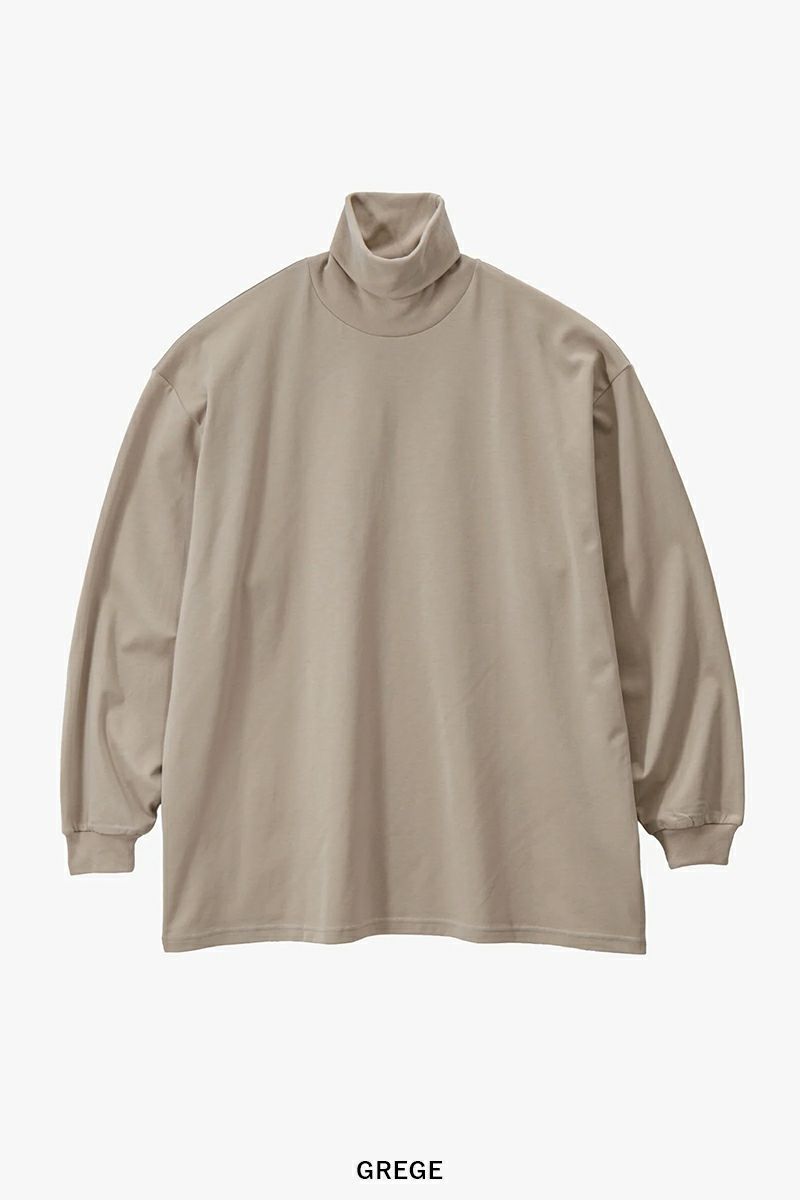 Graphpaper(グラフペーパー) Brushed Mockrody High Neck LS Tee ブラッシュドモックロディハイネック長袖Tシャツ GM253-70422