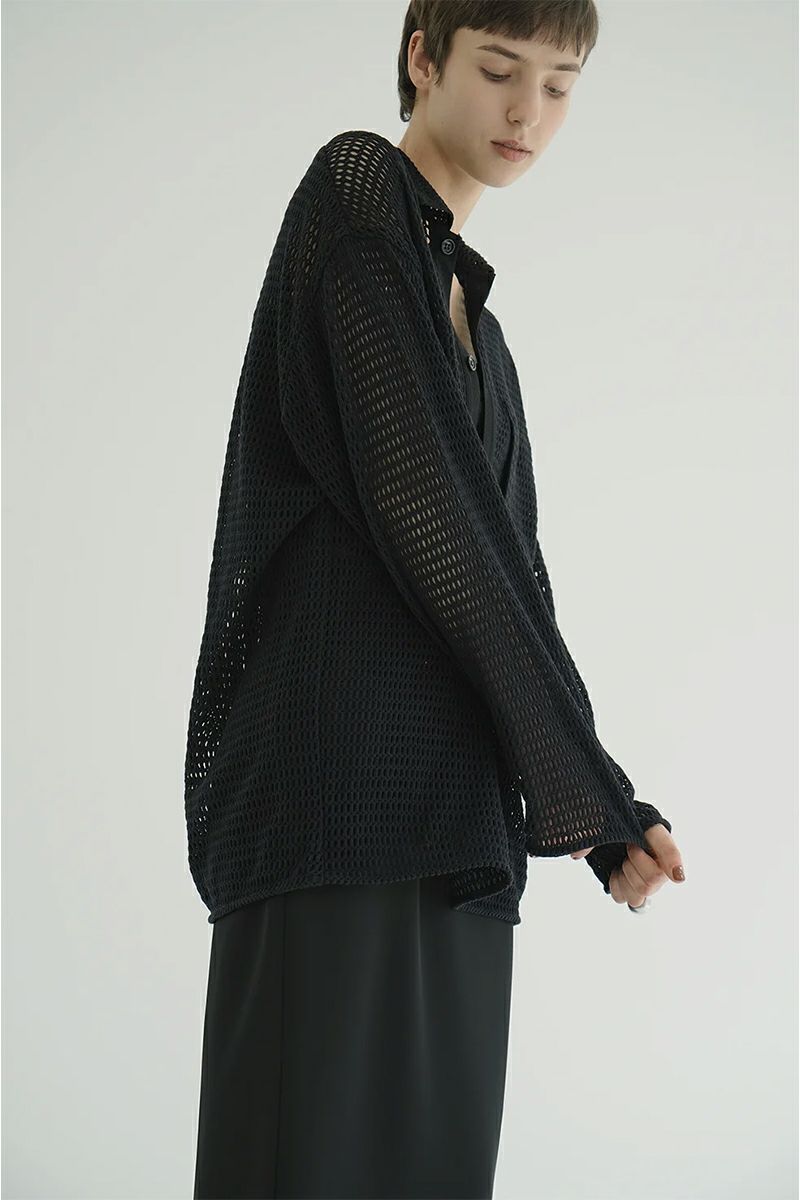 CLANE(クラネ) MESH POCKET OVER SHIRTS メッシュポケットオーバーシャツ 19122-4022
