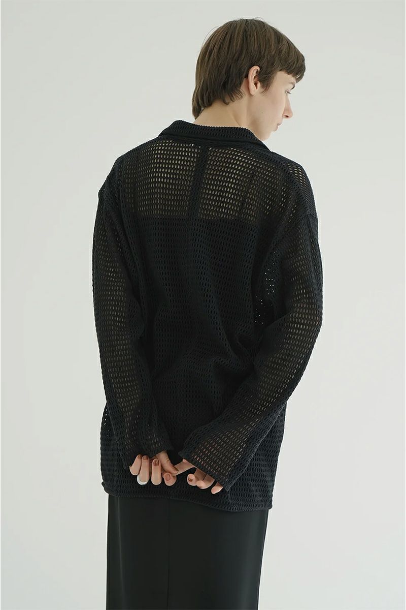 CLANE(クラネ) MESH POCKET OVER SHIRTS メッシュポケットオーバーシャツ 19122-4022