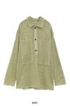 CLANE(クラネ) MESH POCKET OVER SHIRTS メッシュポケットオーバーシャツ 19122-4022
