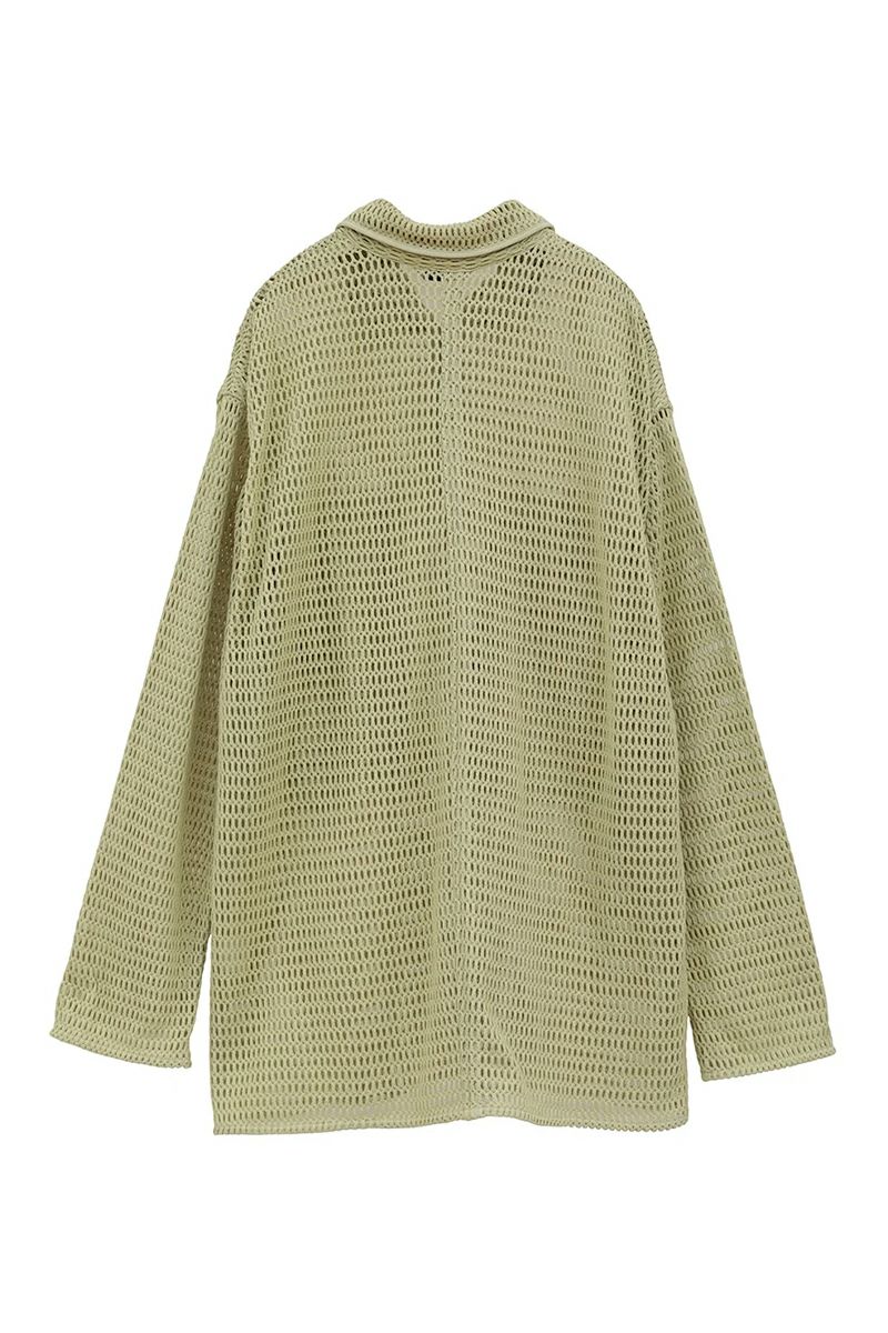 CLANE(クラネ) MESH POCKET OVER SHIRTS メッシュポケットオーバーシャツ 19122-4022