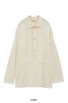 CLANE(クラネ) MESH POCKET OVER SHIRTS メッシュポケットオーバーシャツ 19122-4022