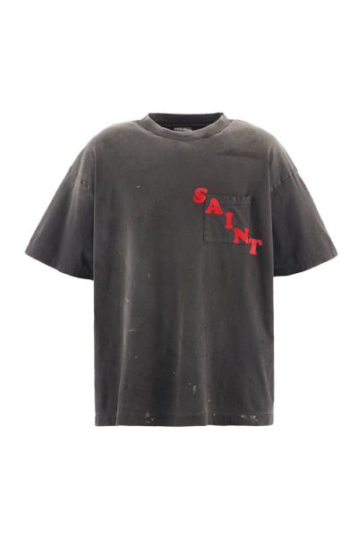 SAINT Mxxxxxx(セントマイケル) SM-HR1-0000-009 / SS TEE / POCKET / BLACK 半袖Tシャツ