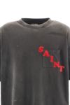 SAINT Mxxxxxx(セントマイケル) SM-HR1-0000-009 / SS TEE / POCKET / BLACK 半袖Tシャツ