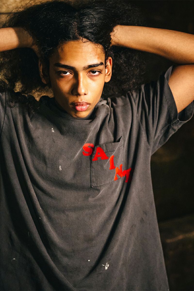 SAINT Mxxxxxx(セントマイケル) SM-HR1-0000-009 / SS TEE / POCKET / BLACK 半袖Tシャツ