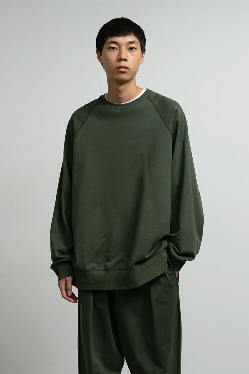 Graphpaper(グラフペーパー)  Hard Terry Crew Neck Sweat ハードテリークルーネックスウェット GM253-70195C