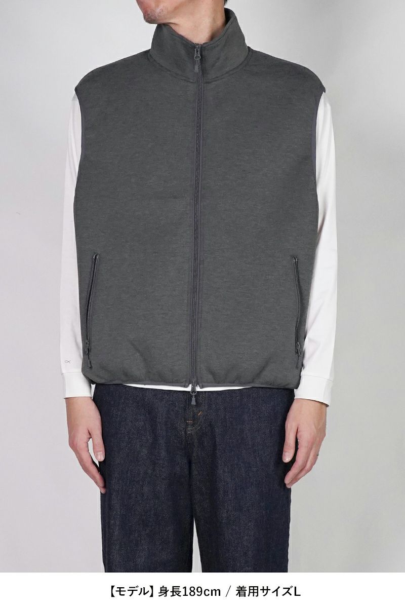 DAIWA PIER 39(ダイワピア39)  TECH SCUBA KNIT STAND COLLAR VEST テックスキューバニットスタンドカラーベスト BE-61025W