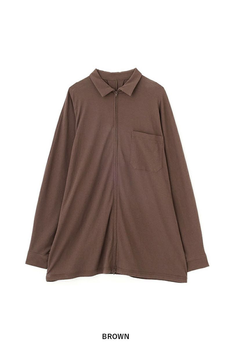 ETRE TOKYO(エトレトウキョウ) フロントファスナーカットシャツ 1225412030