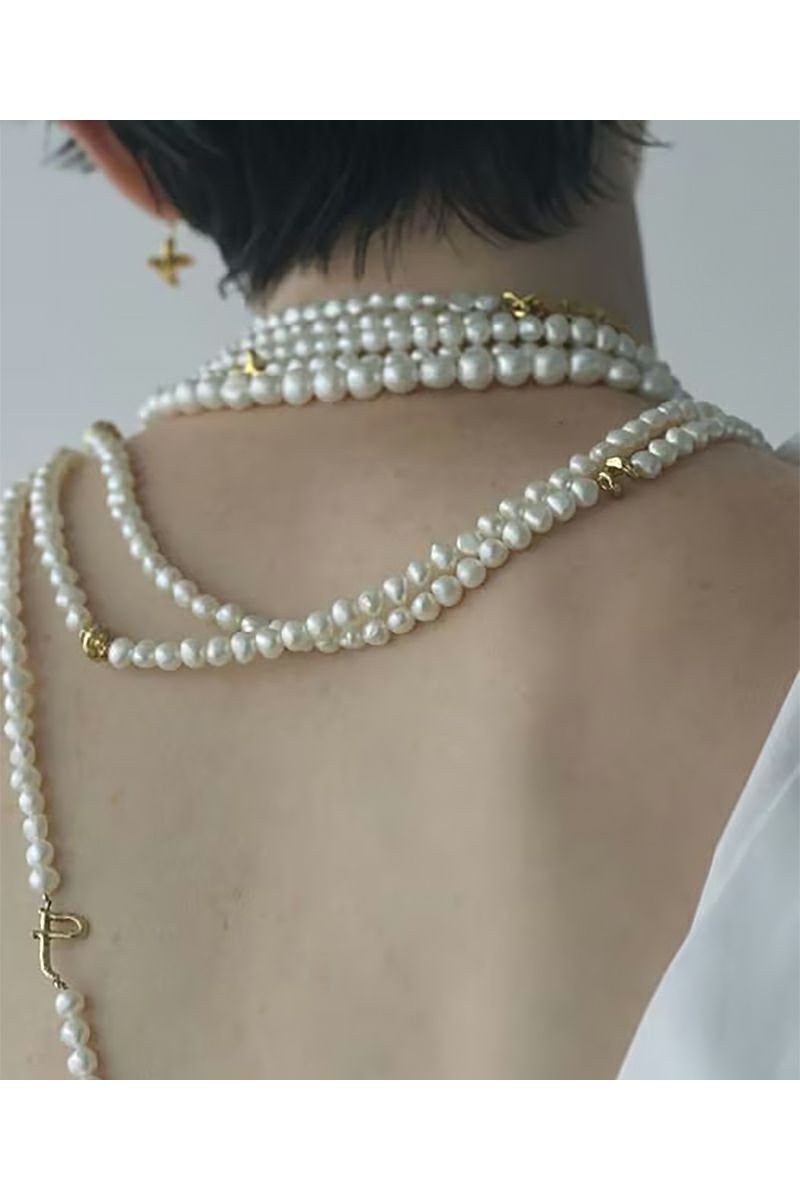 PREEK(プリーク) BAROQUE PEARL ROPE BELT NECKLACE 130 バロックパールロープベルトネックレス 18826990737