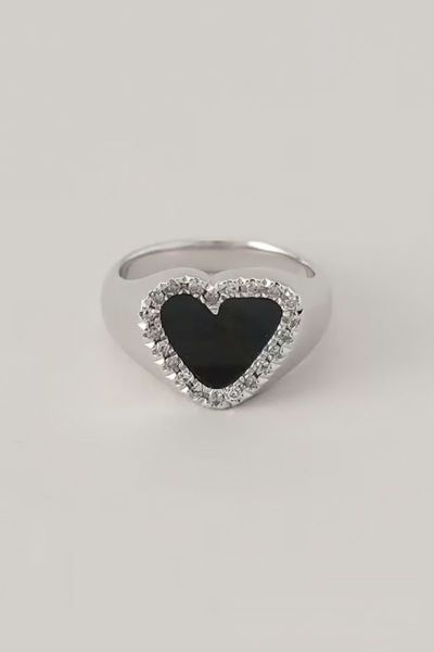 PREEK(プリーク) DIAMOND HEART STONE RING SILVER ダイヤモンドハートストーンリング シルバー 18826990992