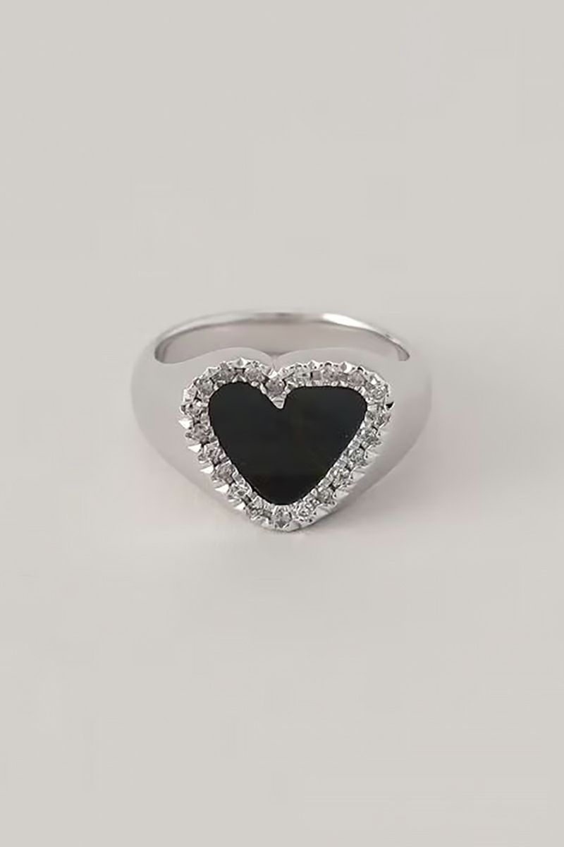 PREEK(プリーク) DIAMOND HEART STONE RING SILVER ダイヤモンドハートストーンリング シルバー 18826990992