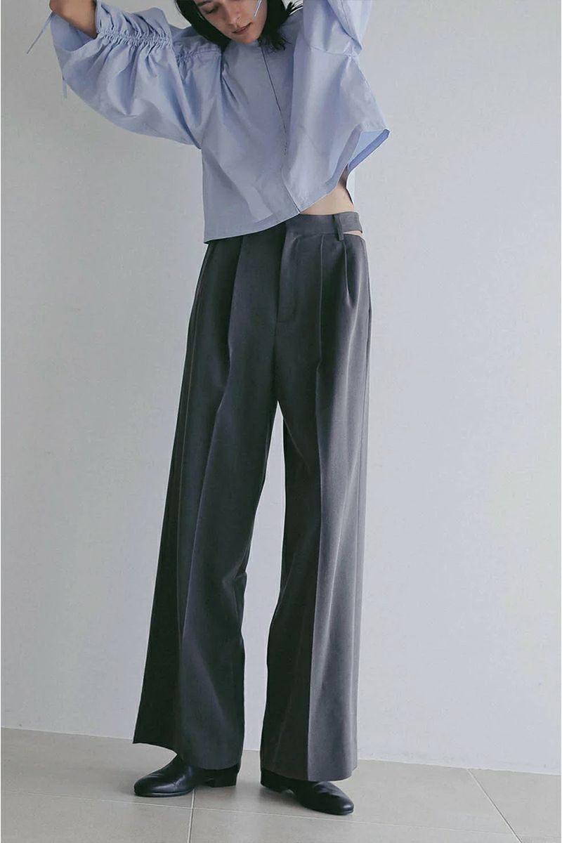 MANOF(マノフ) WAIST SLIT SLACKS ウエストスリットスラックス 89110-7052