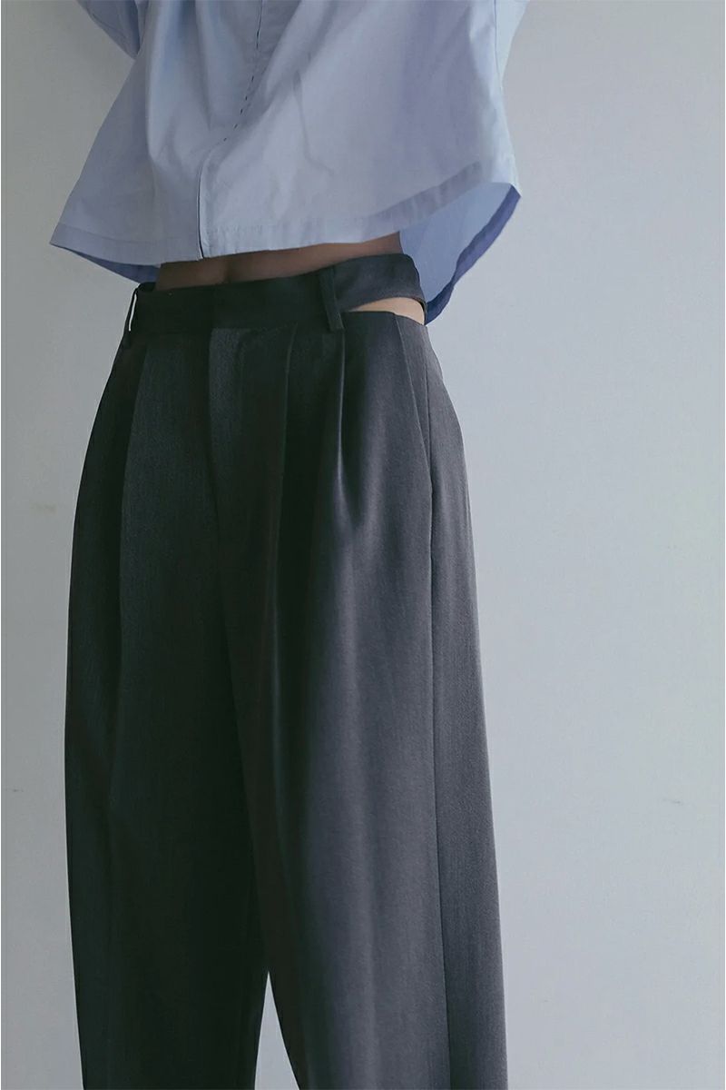 MANOF(マノフ) WAIST SLIT SLACKS ウエストスリットスラックス 89110-7052