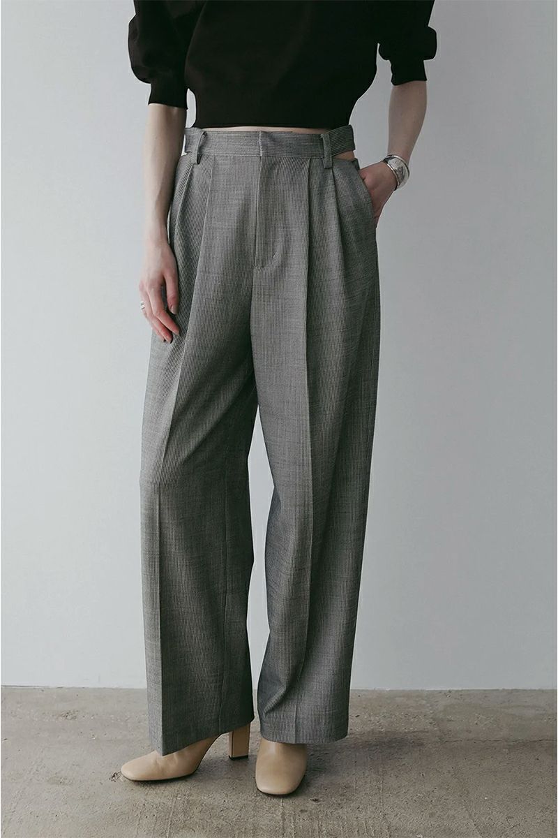 MANOF(マノフ) WAIST SLIT SLACKS ウエストスリットスラックス 89110-7052