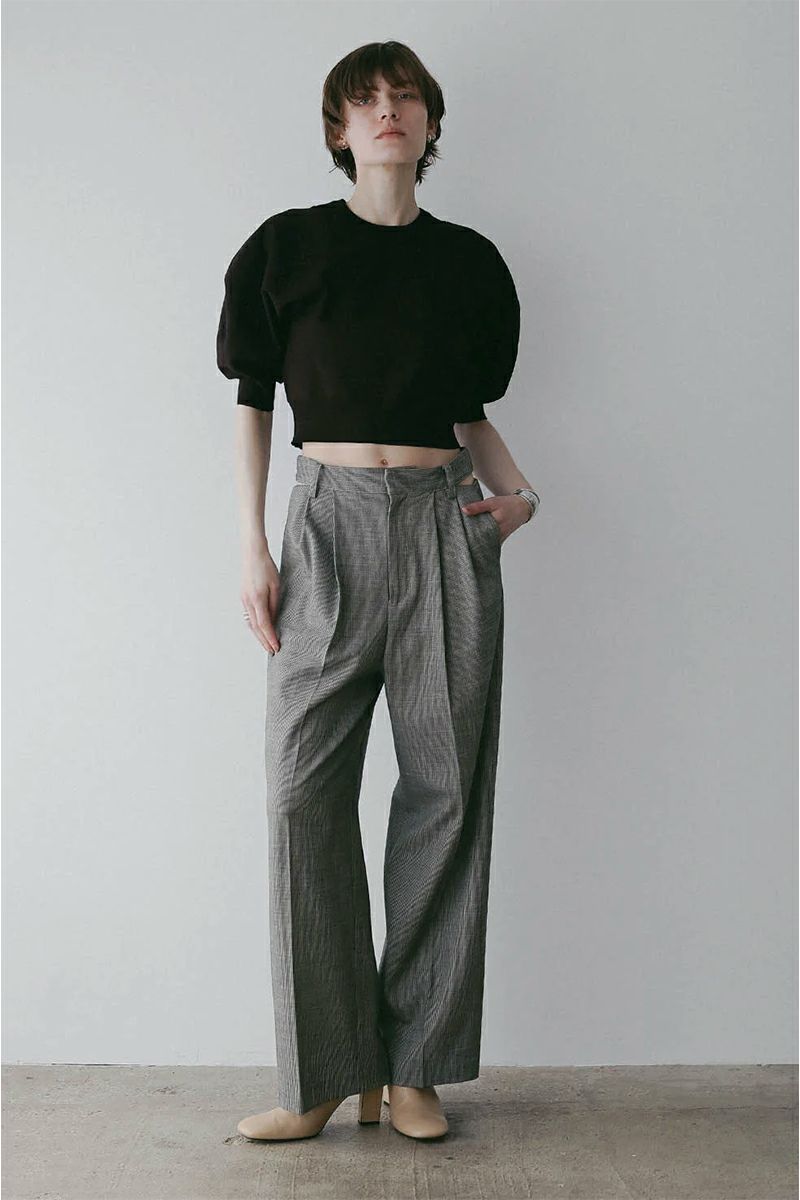 MANOF(マノフ) WAIST SLIT SLACKS ウエストスリットスラックス 89110-7052