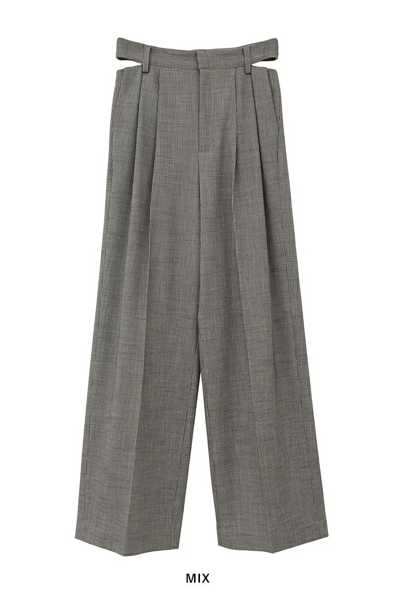MANOF(マノフ) WAIST SLIT SLACKS ウエストスリットスラックス 89110-7052