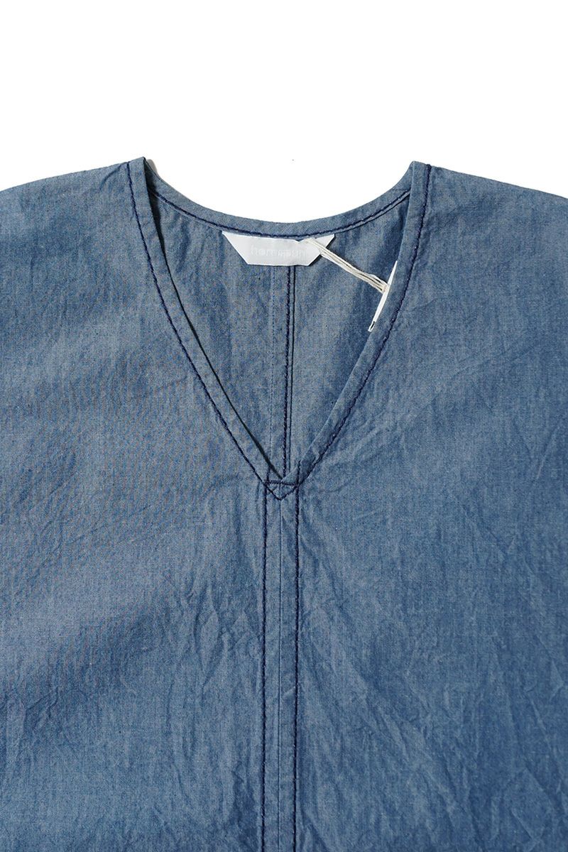 homspun(ホームスパン)  ライトオンスシャンブレー　プルオーバ－ワンピース 252-164