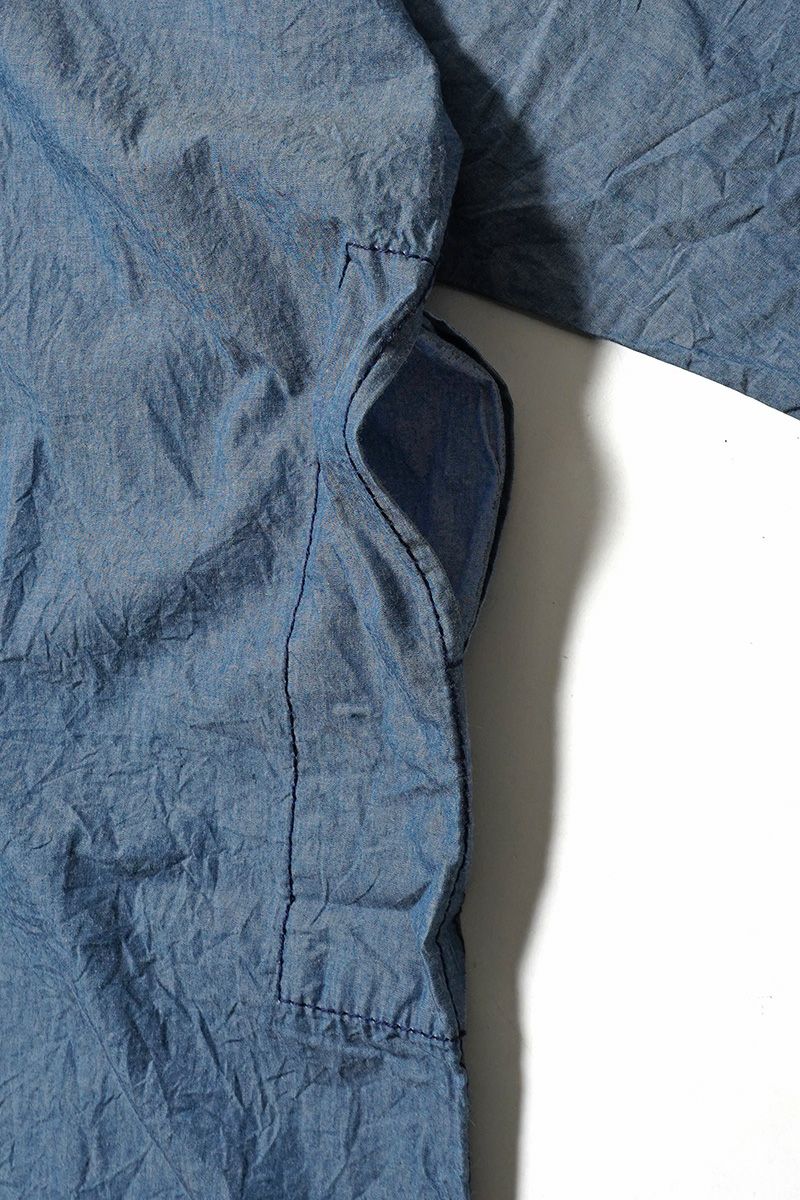 homspun(ホームスパン)  ライトオンスシャンブレー　プルオーバ－ワンピース 252-164