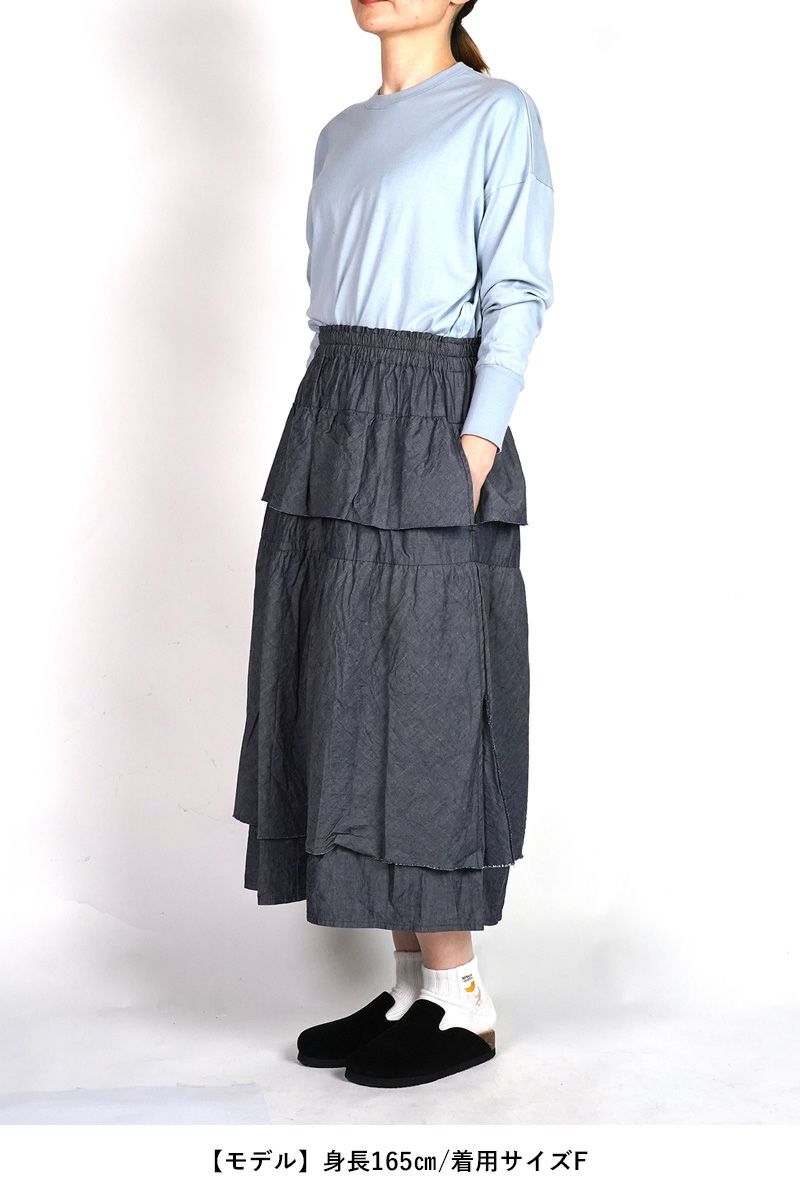 homspun(ホームスパン)  ライトオンスシャンブレー　プルオーバ－ワンピース 252-164