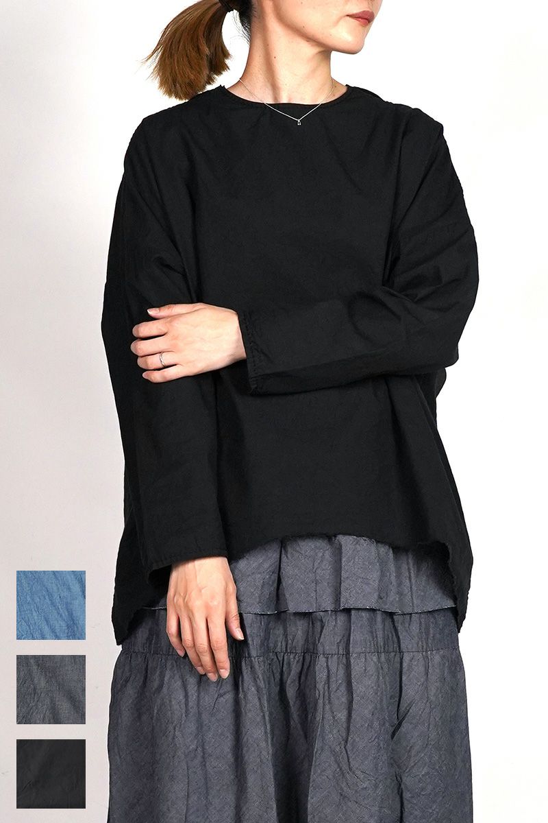 homspun(ホームスパン)  コンパクトウェザー　ビッグノースリーブブラウス 5744