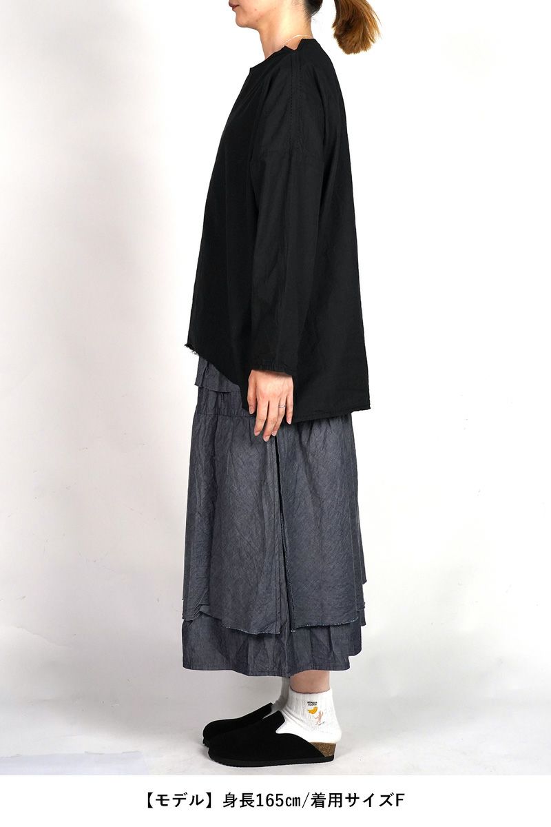 homspun(ホームスパン)  コンパクトウェザー　ビッグノースリーブブラウス 5744