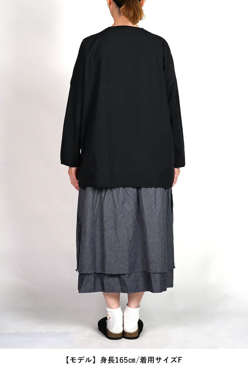 homspun(ホームスパン)  コンパクトウェザー　ビッグノースリーブブラウス 5744