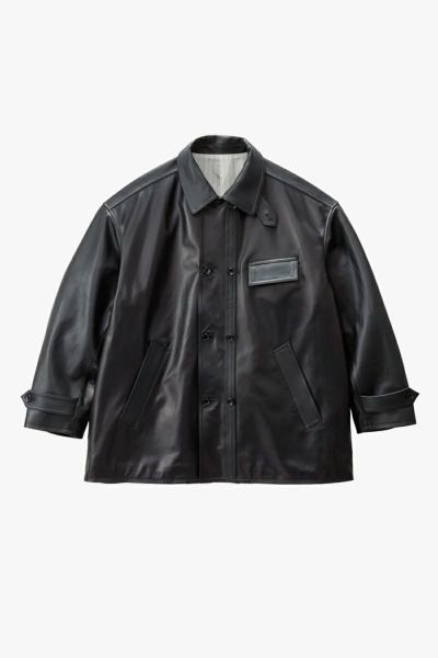 Graphpaper シープレザー シャツ 2022 Graphpaper (グラフペーパー) Sheep Leather Track Blouson