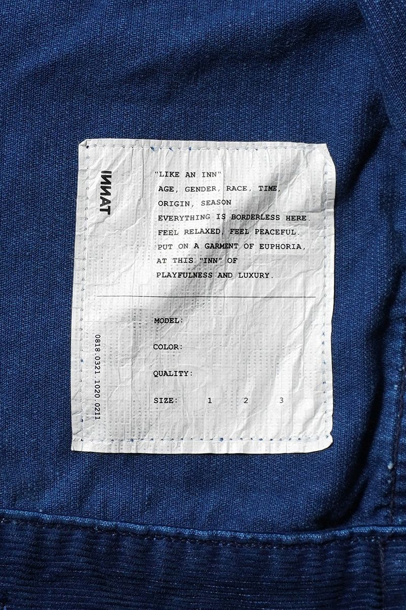  INNAT(インアット) > INDIGO TYPE-2 TRUCKER JACKET インディゴタイプ2トラッカージャケット INNAT08-J04B 