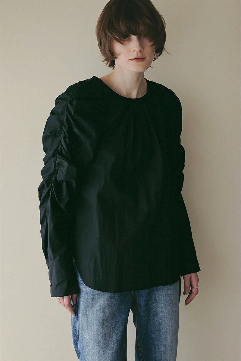 MANOF(マノフ) MUTTON SLEEVE BLOUSE マトンスリーブブラウス 89122-4242