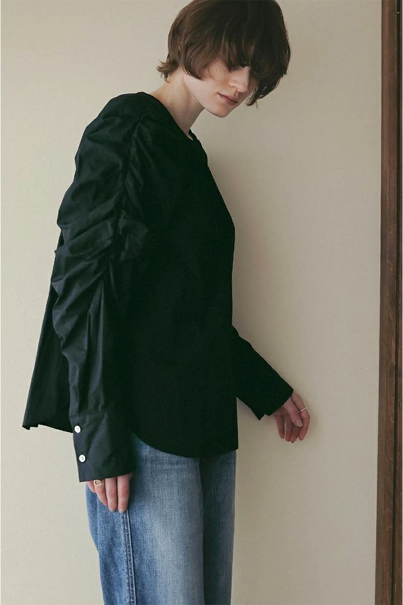 MANOF(マノフ) MUTTON SLEEVE BLOUSE マトンスリーブブラウス 89122-4242