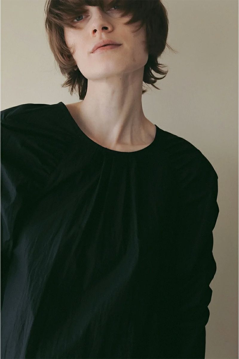 MANOF(マノフ) MUTTON SLEEVE BLOUSE マトンスリーブブラウス 89122-4242