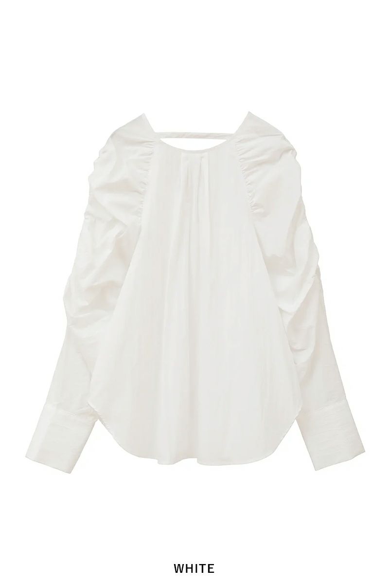 MANOF(マノフ) MUTTON SLEEVE BLOUSE マトンスリーブブラウス 89122-4242