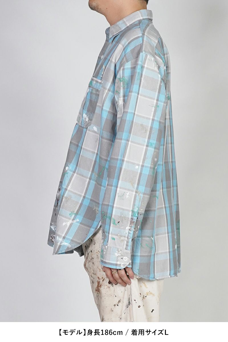 BOWWOW(バウワウ) | BOWWOW(バウワウ)PAINTER'S PAINT STAINED FLANNEL