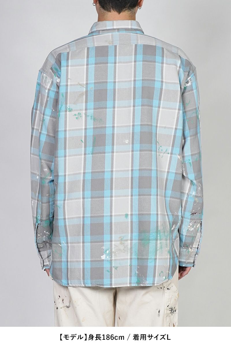 BOWWOW(バウワウ) | BOWWOW(バウワウ)PAINTER'S PAINT STAINED FLANNEL