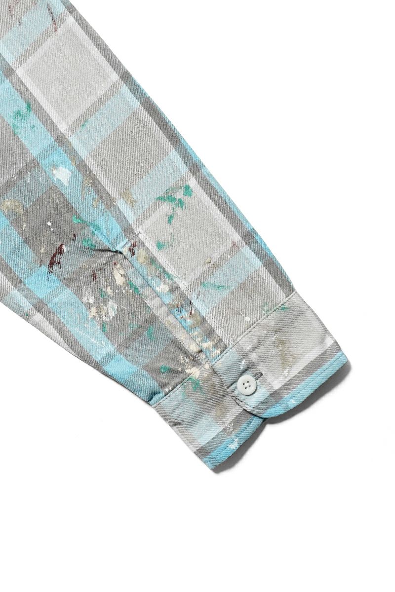BOWWOW(バウワウ)PAINTER'S PAINT STAINED FLANNEL SHIRT ペインターズペイントステインドフランネルシャツ BW252-PPSFS