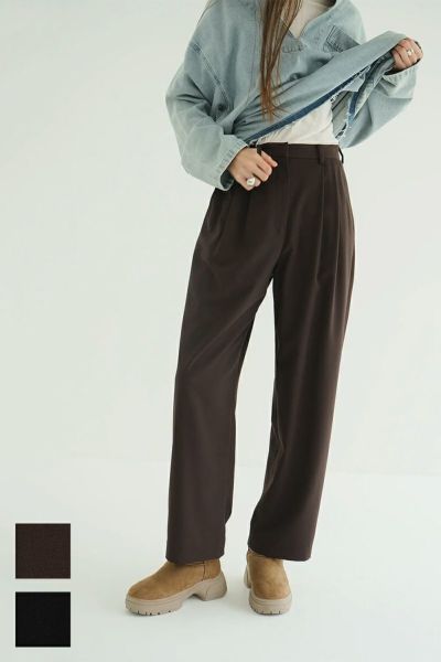 CLANE(クラネ) BASIC TUCK PANTS ベーシックタックパンツ 19110-7202